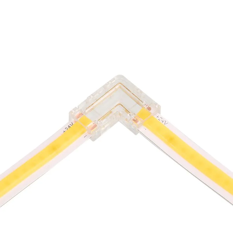 Коннектор WOLTA WLS-2PIN-COB-8MM-L угловой для ленты COB шириной 8мм. Цена за 1 шт., мин. кратность 3 шт. - Фото 2