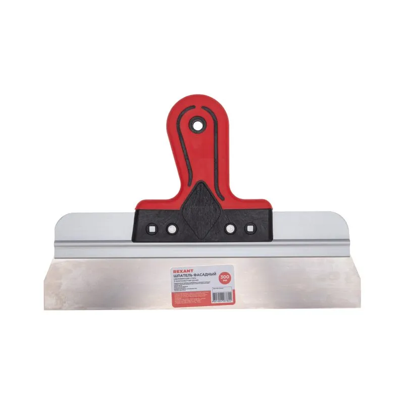 Шпатель фасадный, нержавеющая сталь, 300мм, 2-компонентная ручка REXANT - Фото 2
