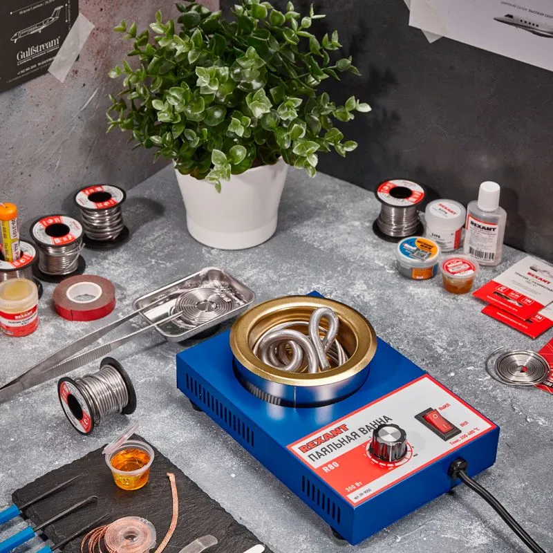 Паяльная ванна, модель R80, 250Вт, ø80мм, 200-480 °C REXANT - Фото 2