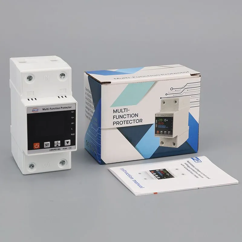 Однофазное реле напряжения и тока с дисплеем 63A