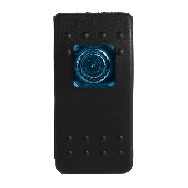 Выключатель клавишный 12V 35А (4с) ON-OFF синий с подсветкой (RK1-06N) REXANT - Фото 3