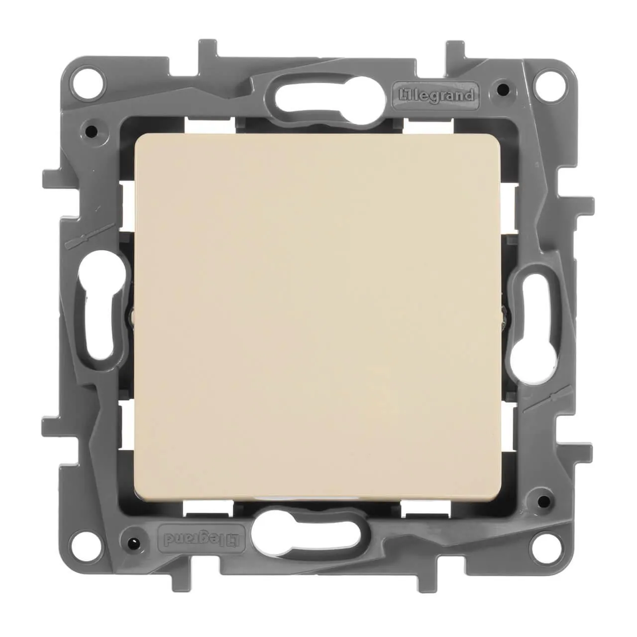 ETIKA Переключатель 1-клавишный схема 6 10АХ безвинтовые зажимы слоновая кость - Фото 4