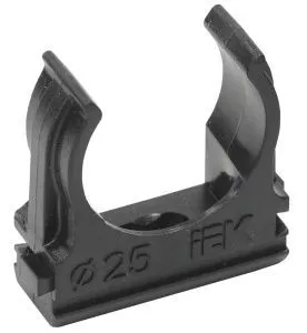 ELASTA Держатель с защелкой CF25 черный IEK CTA10D-CF25-K02-100