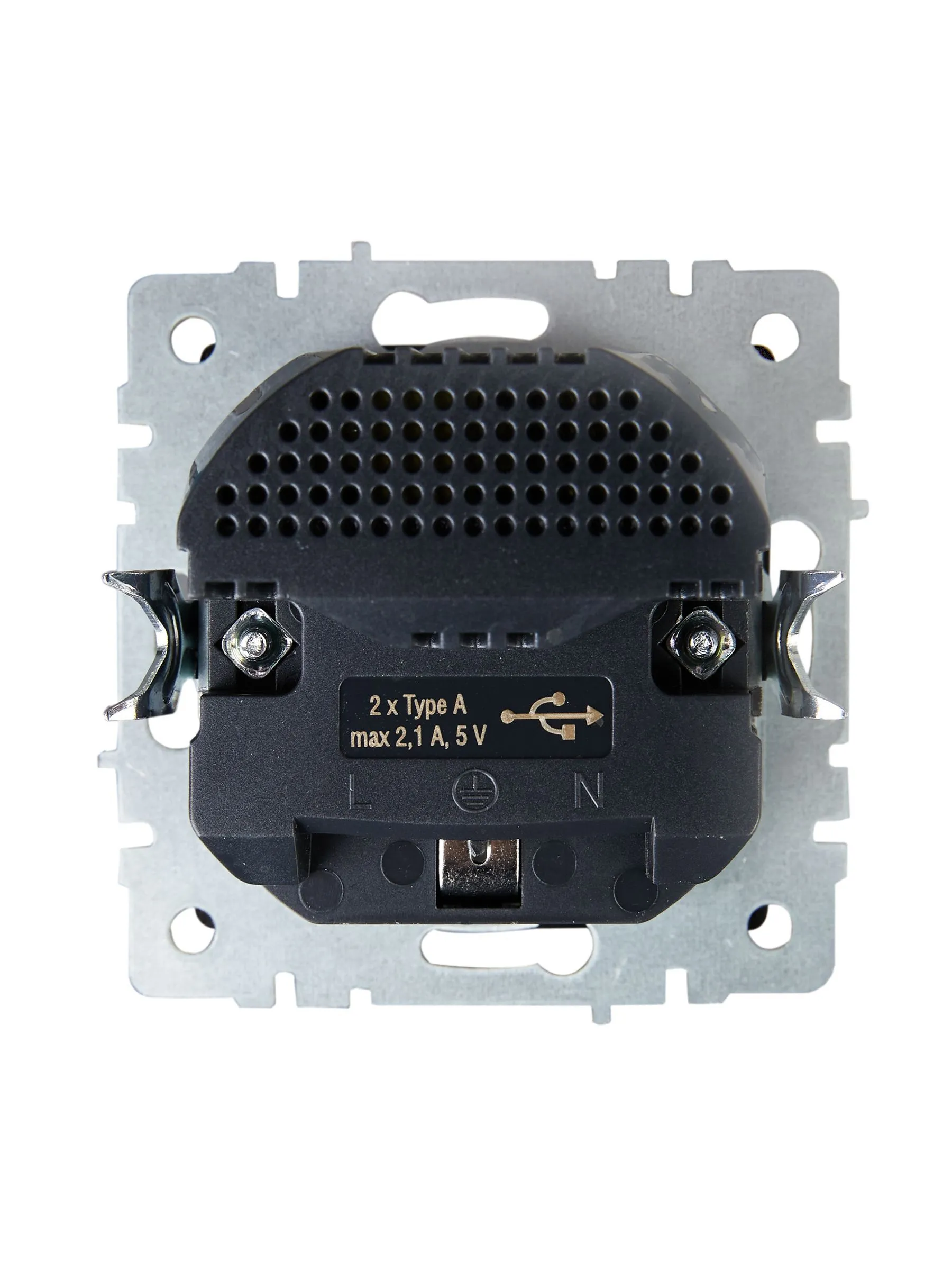 BRITE Розетка 1-местная с заземлением с защитными шторками 16А с USB A+A 5В 2,1А РЮш10-1-БрТБ темная бронза IEK - Фото 5