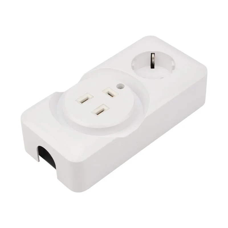 Розетка РШ/Евро двойная для электрической плиты 32А/16A, 250В, 2Р+РЕ (ОУ) белая REXANT