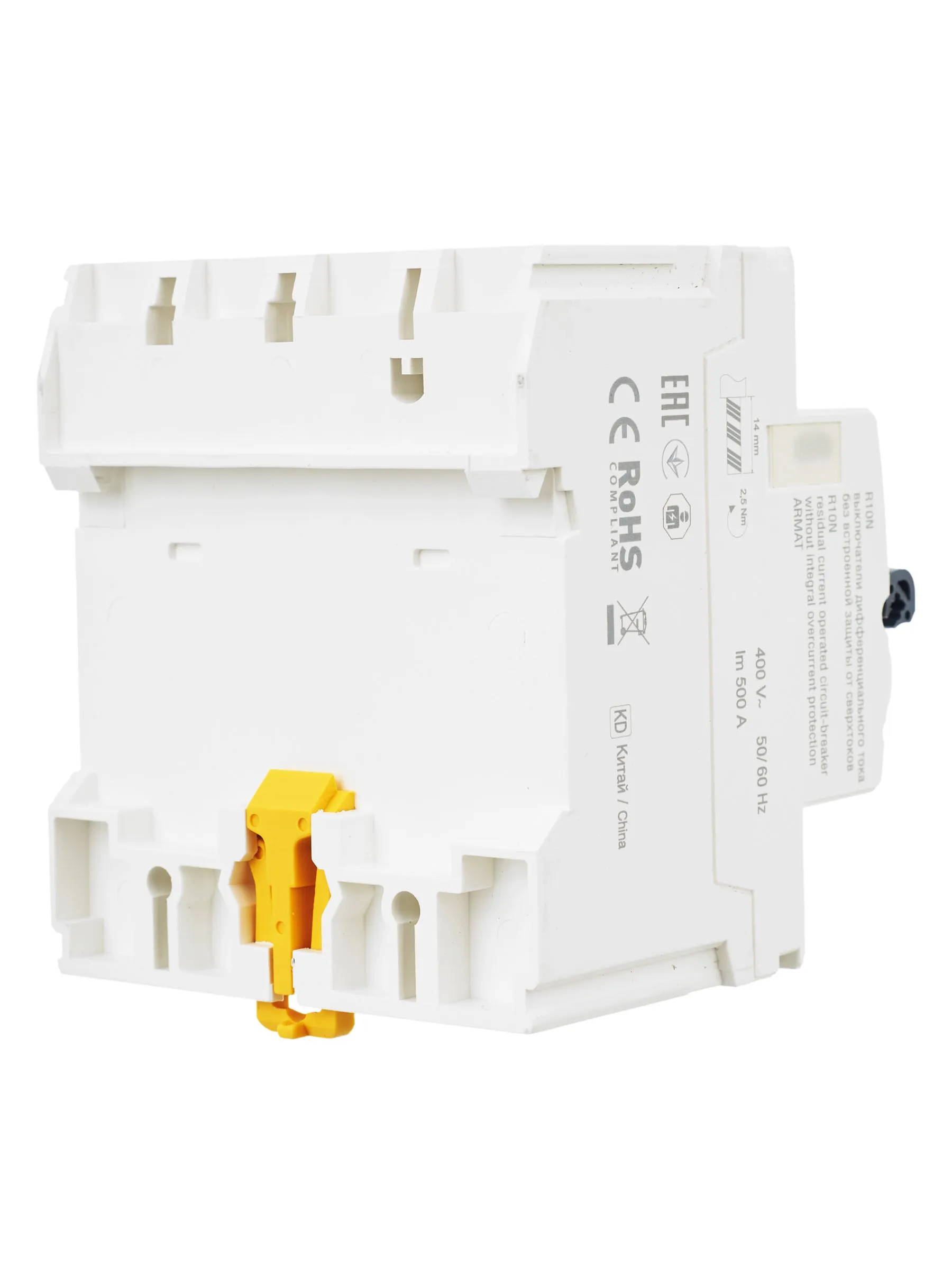 ARMAT Выключатель дифференциального тока R10N 4P 40А 30мА тип A IEK - Фото 2