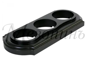 Рамка  трехместная "Элегант" , цвет - венге, ТМ "МезонинЪ" GE70703-36 GE70703-36