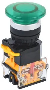 Кнопка D8-11M "Грибок" d=22мм 1з+1р зеленая IEK BBG30-11M-3-22-K06