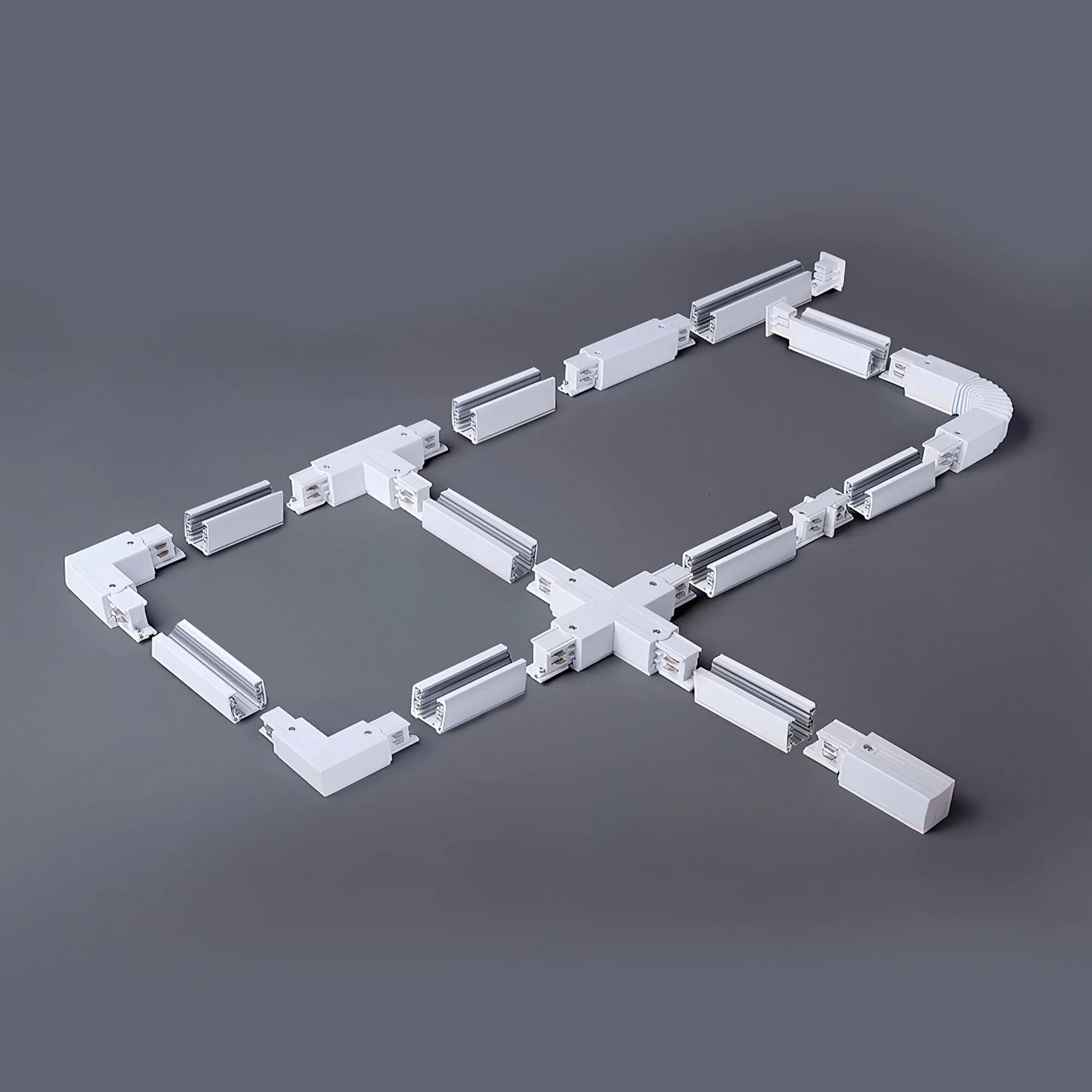 Коннектор прямой для трехфазного шинопровода белый TRC-1-3-I-WH Elektrostandard - Фото 2