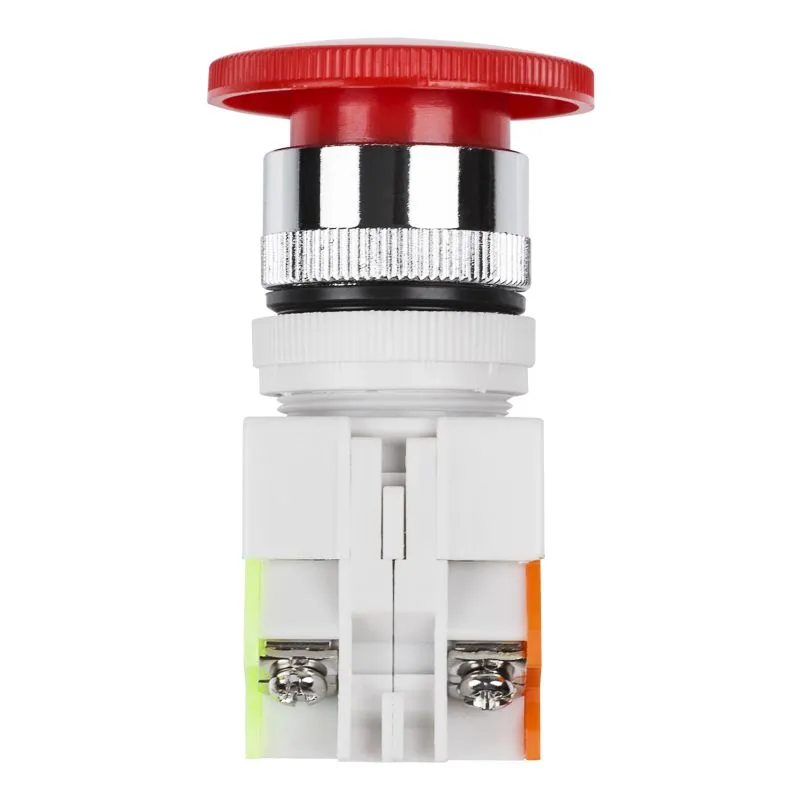 Выключатель-кнопка 10А Ø22 красная Аварийная остановка (Y090-11ZS)  REXANT - Фото 5