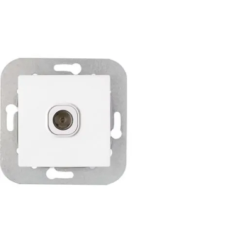 Розетка телевизионная скрытой установки (полимерный суппорт) ТР-047