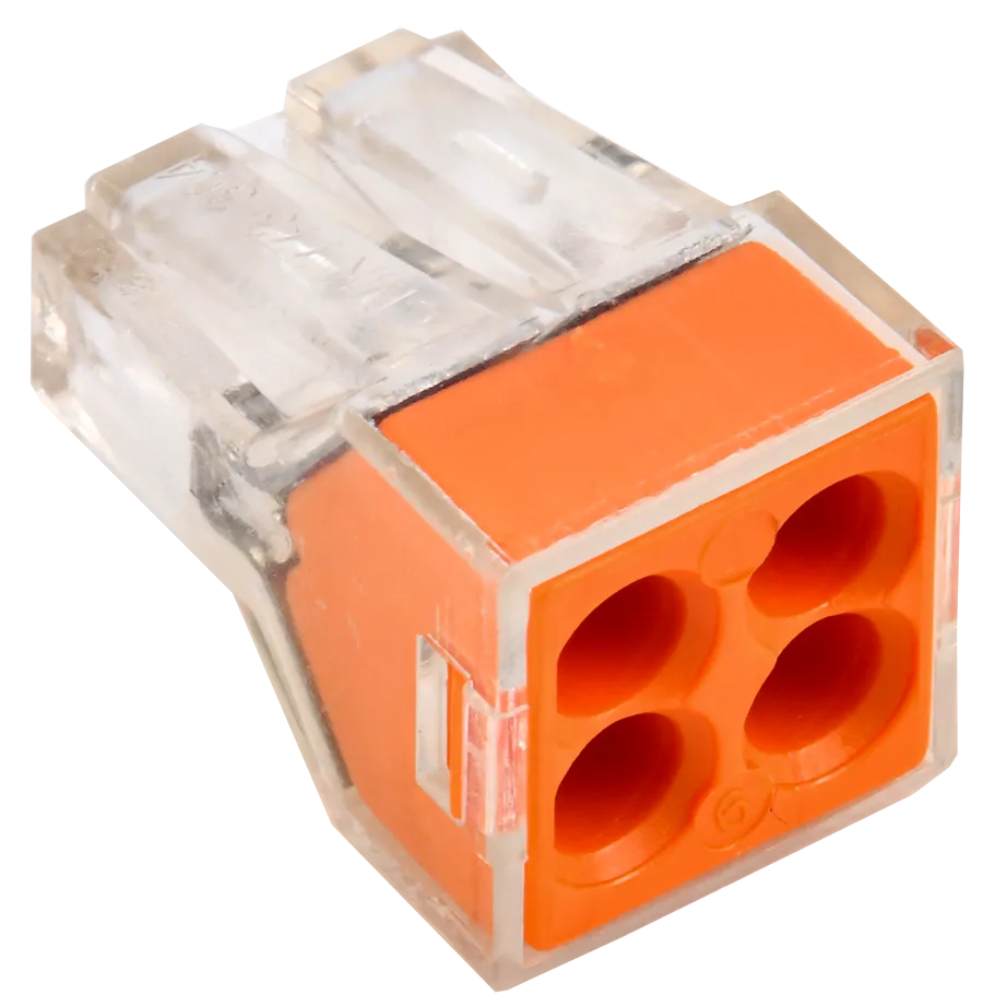 Строительно-монтажная клемма СМК 773-324 оранжевая (4шт/упак) IEK