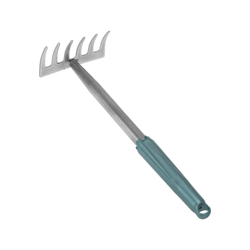 Грабли 6 прямых зубьев с цельнометаллической ручкой, покрытой пластиком ЧЕТЫРЕ СЕЗОНА - Фото 3