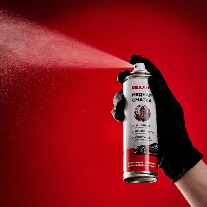 Смазка высокотемпературная медная 335мл, аэрозоль REXANT - Фото 4