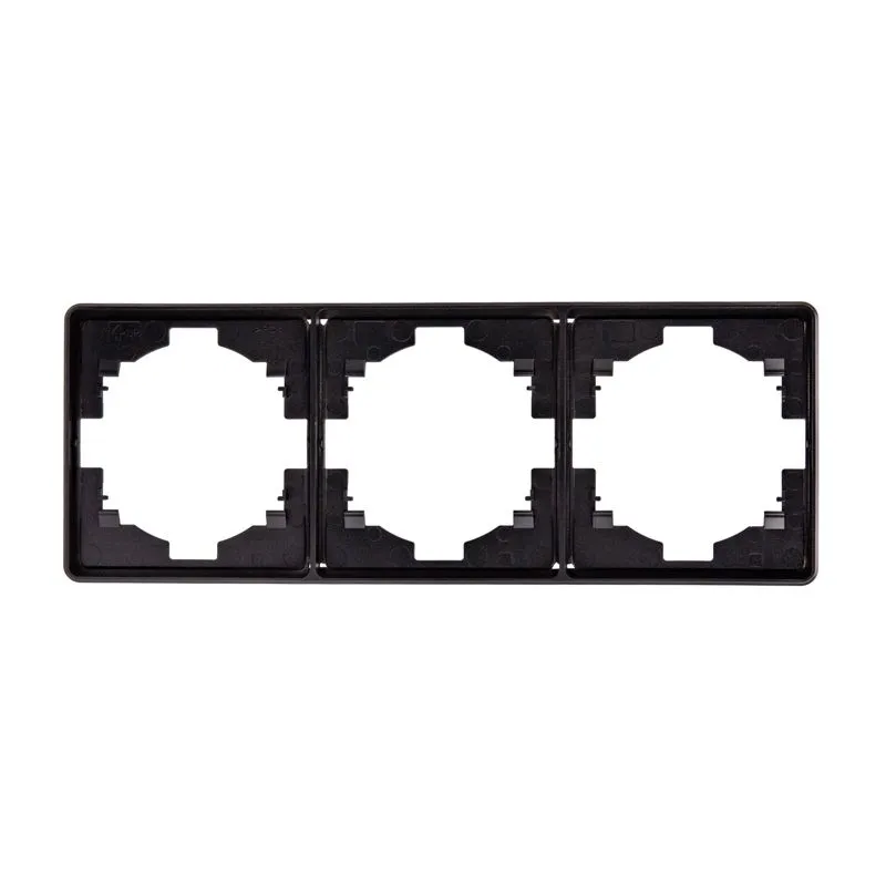 Рамка ROUND 3-постовая оникс KRANZ KR-78-0753-3