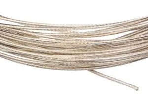 Трос стальной в ПВХ оплетке d=5,0(4,0) мм, прозрачный (бухта 20 м)  ТС-ПВХ-5,0-20