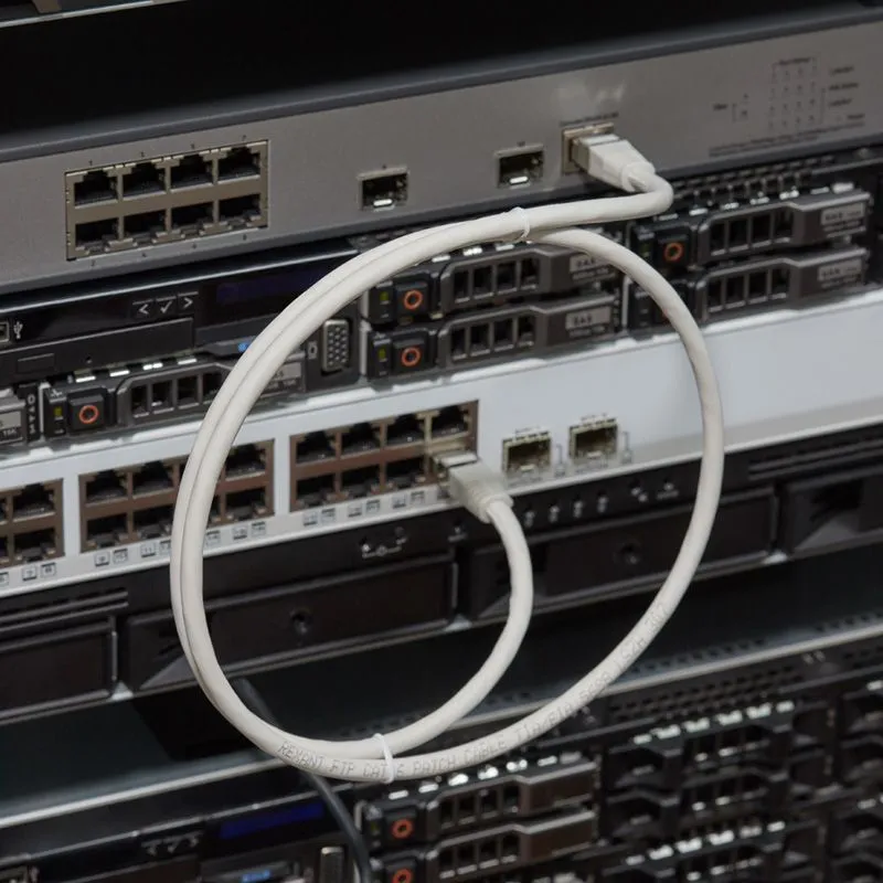 Шнур коммутационный, патч-корд F/UTP RJ45-RJ45, CAT 6, LSZH серый, 1м REXANT - Фото 2