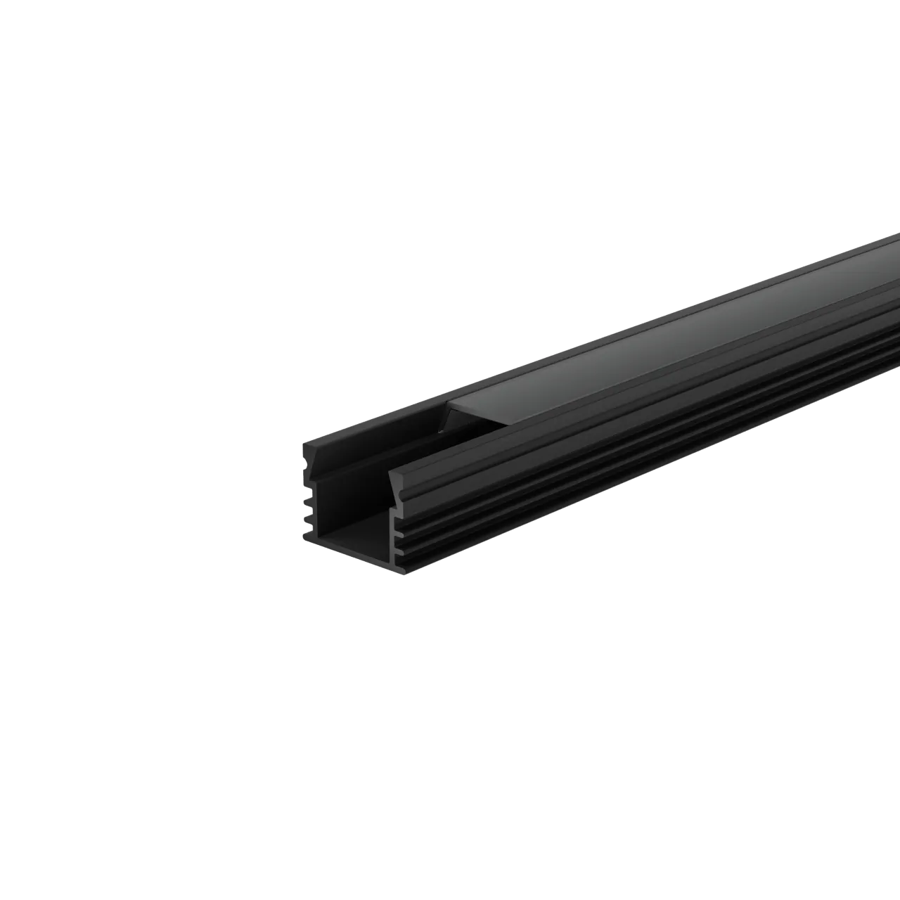 Профиль алюминиевый накладной WOLTA WAP-S-16/12/2000-B черный/черный рассеиватель 16х12х2000мм