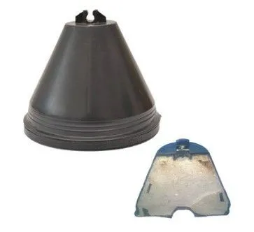 Держатель кровельный пластиковый с бетоном Н-110мм ф8-10