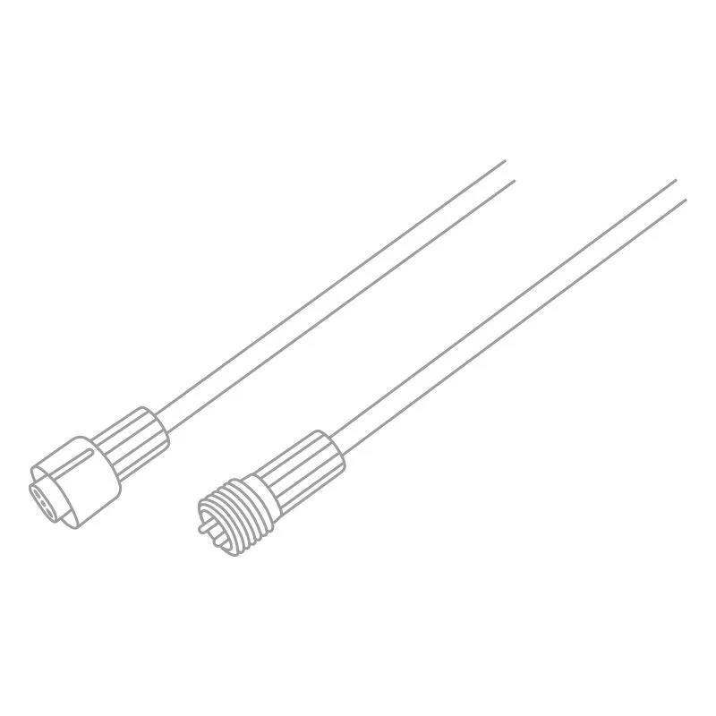 Удлинитель (шнур) для уличных гирлянд Professional 3 м белый ПВХ - Фото 2