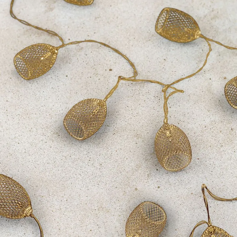 Гирлянда садовая (каскад) Ночная Лампада 4м, 2700К, с аккумулятором и выносной солнечной панелью LAMPER - Фото 2