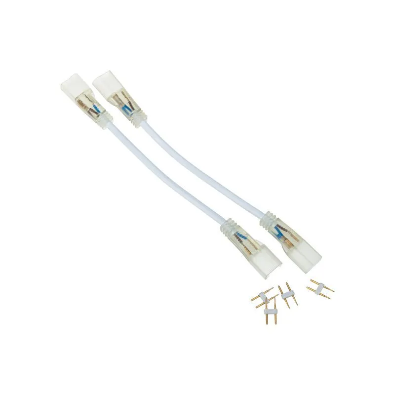 Коннектор для одностороннего гибкого неона 8х16 мм, провод каучук, длина 20 см NEON-NIGHT 134-007