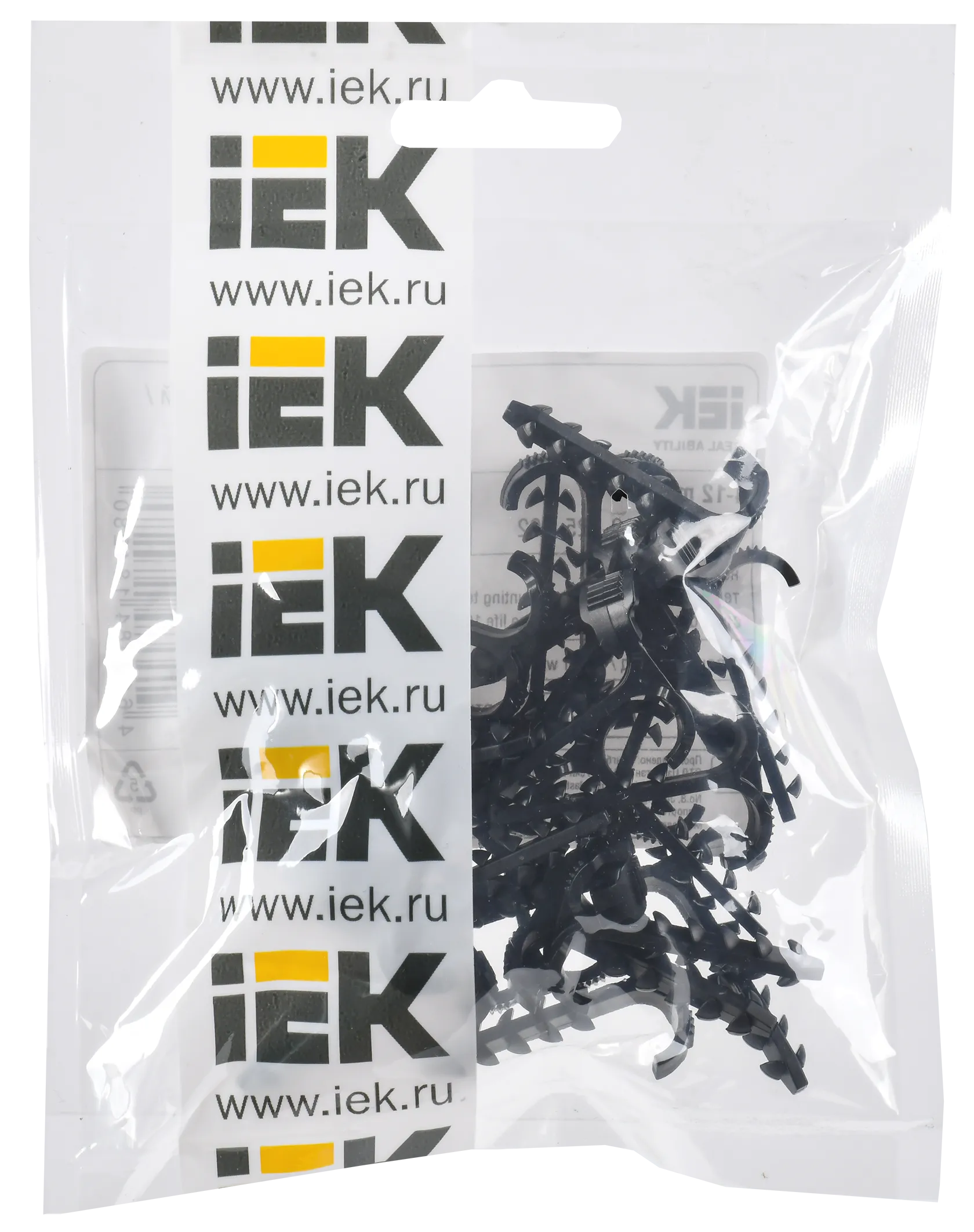 Дюбель-хомут Т-образный 4-12мм нейлон черный (25шт/упак) IEK - Фото 3