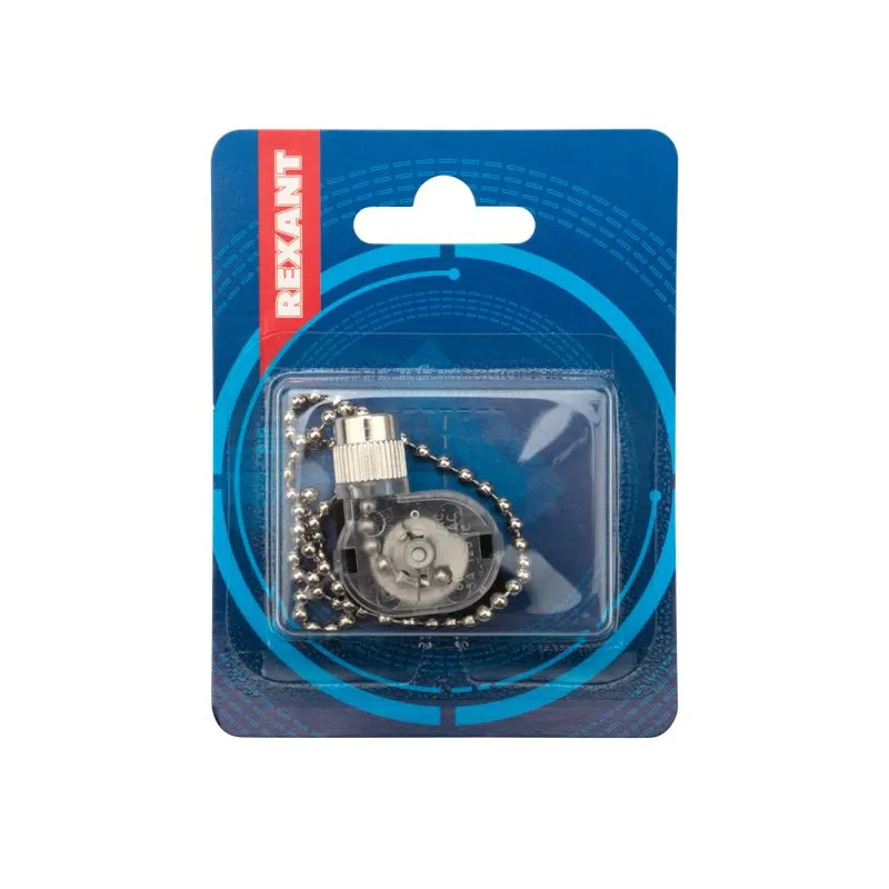 Выключатель для настенного светильника, silver 1 шт. (БЛИСТЕР F) REXANT - Фото 2