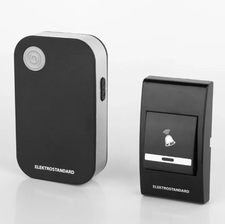 Звонок беспроводной 36M IP40 DBQ22M WL черный Elektrostandard a044636