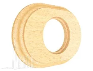 Рамка 1-мест, дерев, скрыт,уст,, овал, бук натуральный Лахта "СенатЪ" GE70841-25