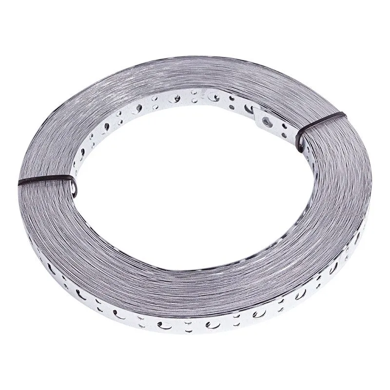 Лента-полоса монтажная оцинкованная, перфорированная прямая 12х0,55 мм (рулон 25м) REXANT - Фото 2