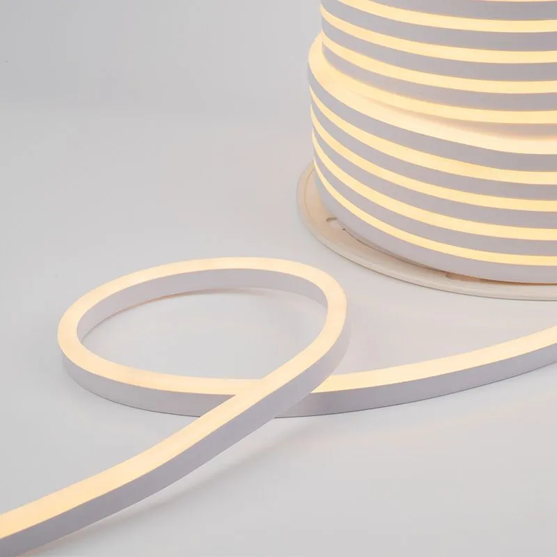 Гибкий неон LED SMD 8х16 мм, теплый белый, 120 LED/м, бухта 100 м - Фото 2