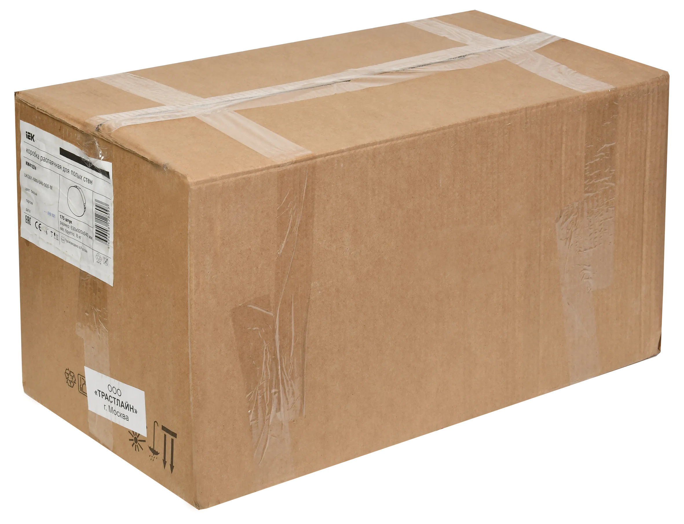 Коробка распаячная КМ41024 для полых стен безгалогенная (HF) D=80х40мм с металлическими лапками с крышкой IEK - Фото 2