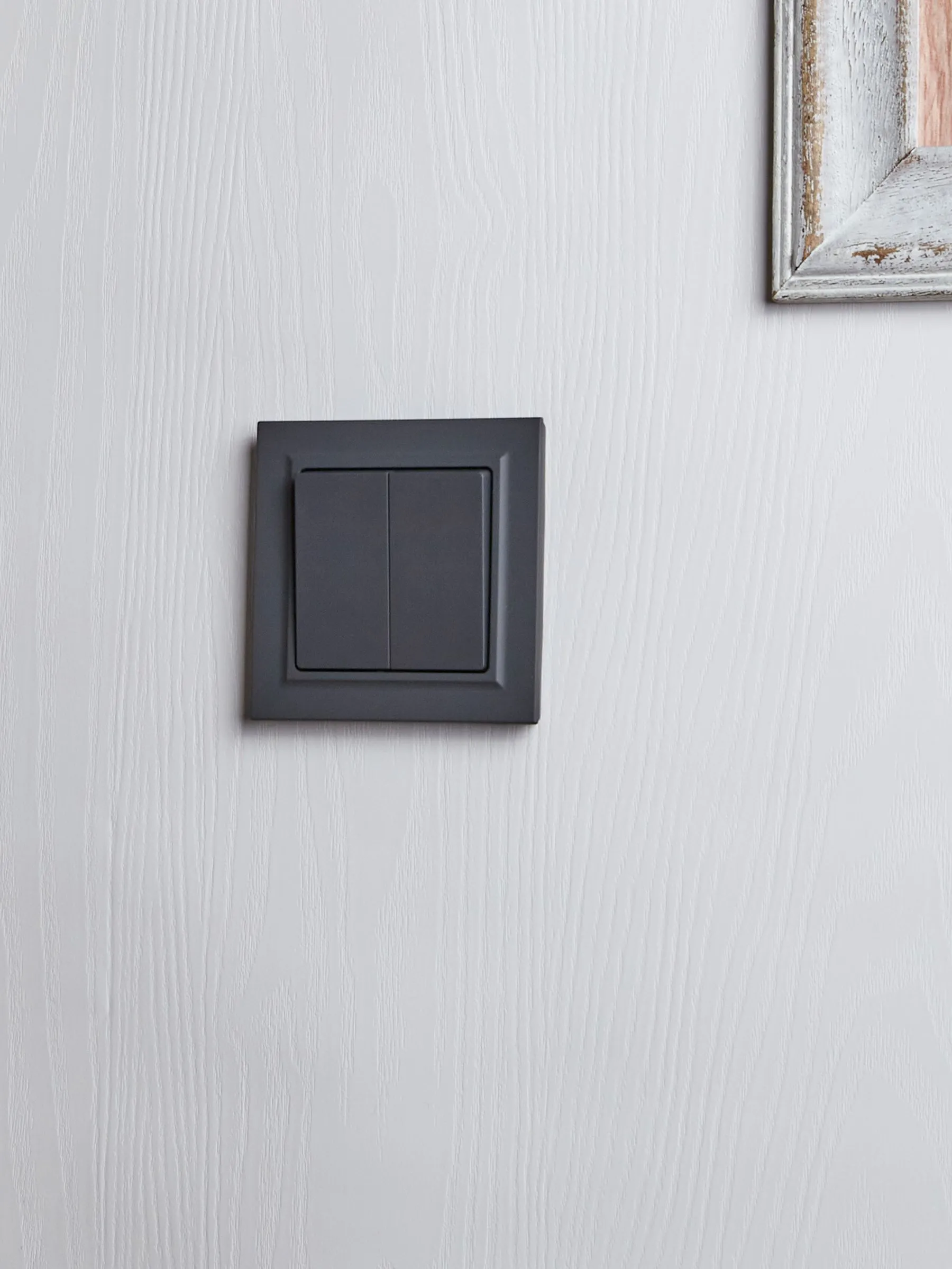 BRITE Выключатель 2-клавишный 10А в сборе ВСР10-2-0-БрГ графит IEK - Фото 7