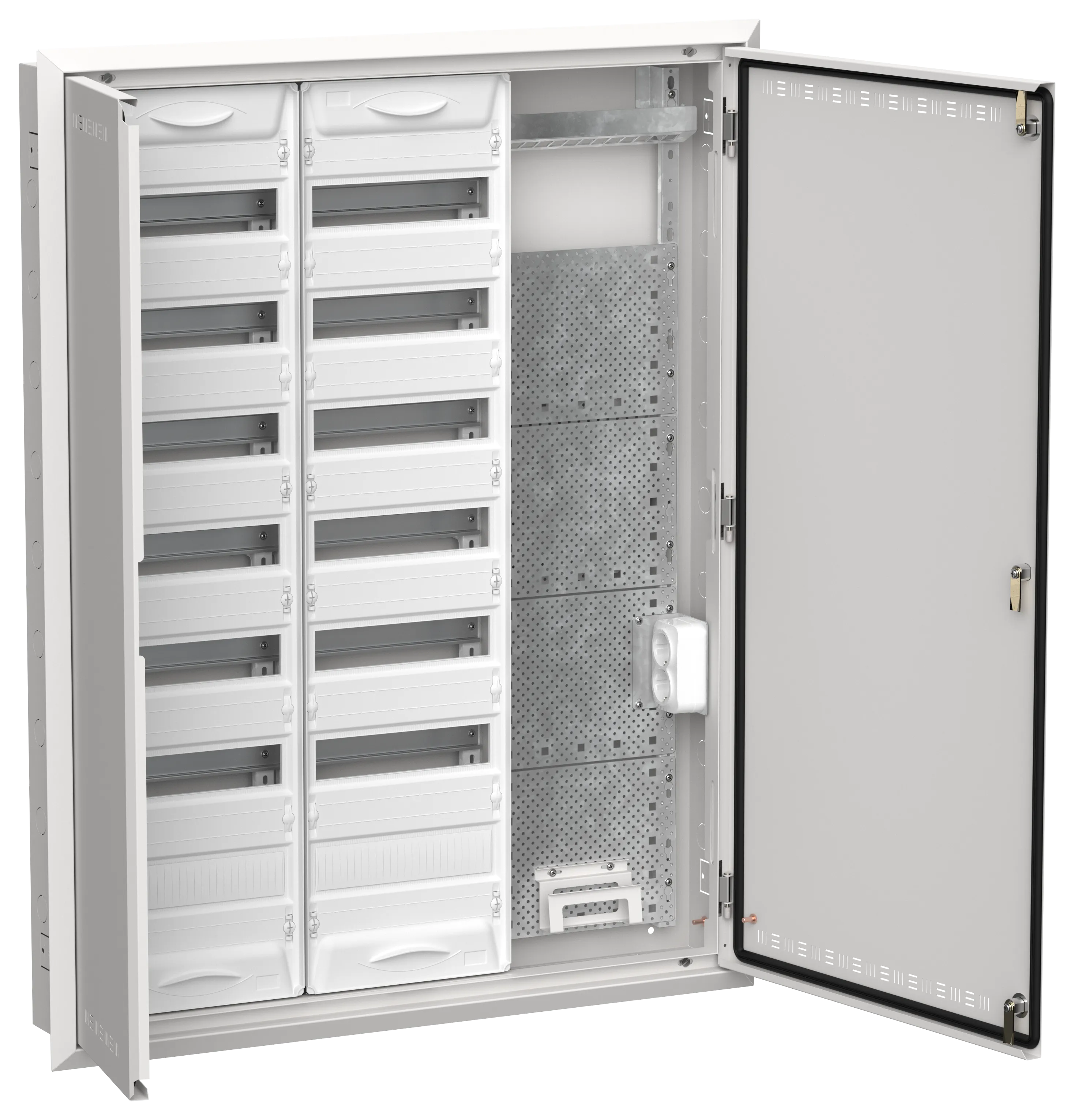 TITAN 5 Корпус комбинированный ЩРв-168 (3х84) 1130х885х130мм IP30 белый IEK