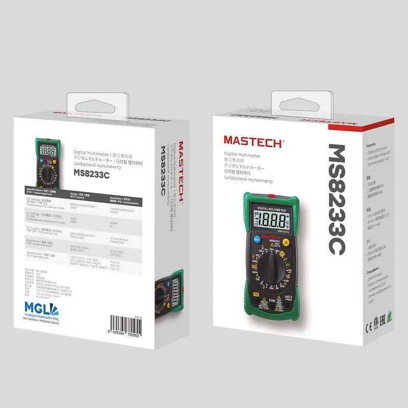 Универсальный мультиметр MS8233C MASTECH - Фото 3