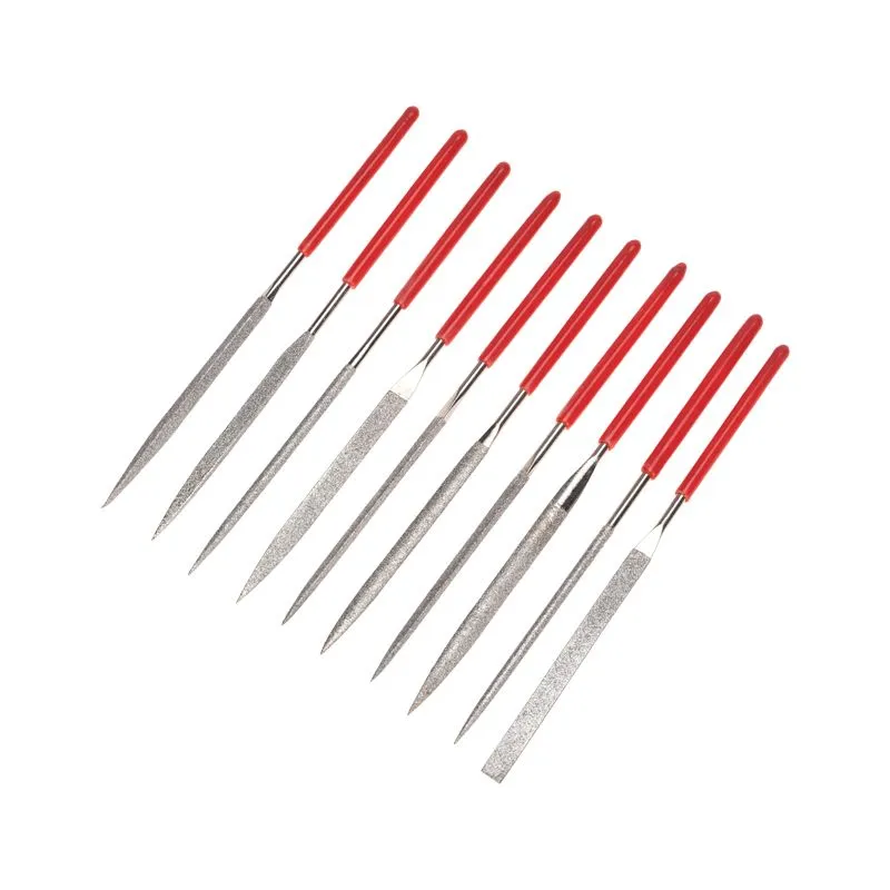 Набор надфилей алмазных 140х70х3мм, 10 шт. KRANZ KR-12-4115