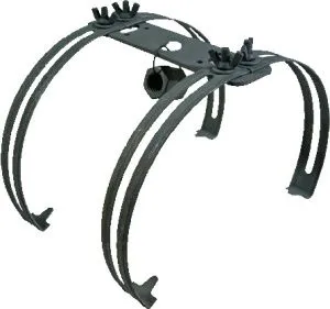 Держатель молниеприемника на круглый конек двойной 04002_OG