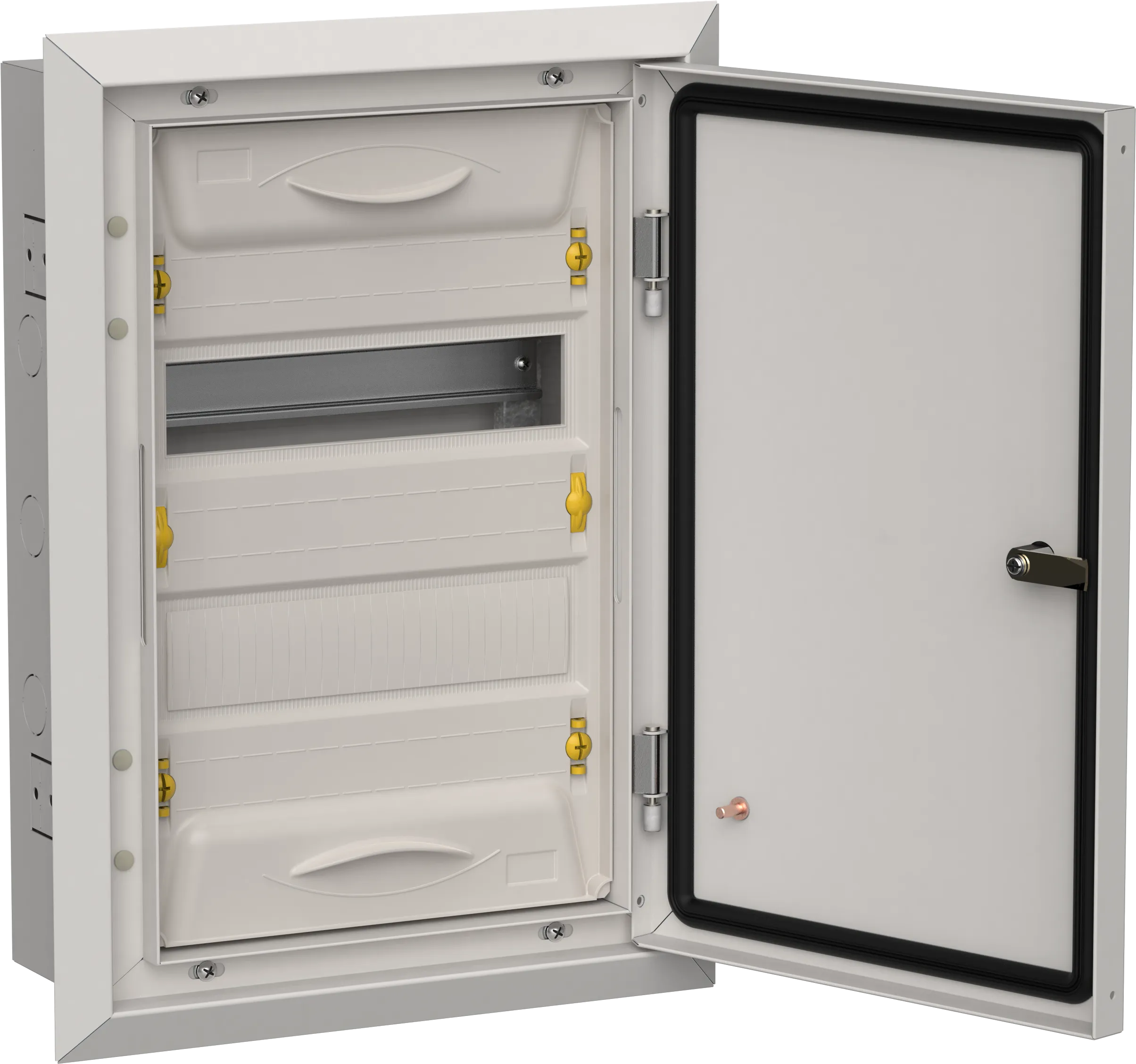 TITAN 5 Корпус металлический ЩРв-24 (1х24) 505х365х130мм IP31 серый (одна дверь) IEK