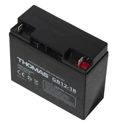 Аккумуляторная батарея Thomas GB 12-18 Ah для стабильной работы систем - Фото 2