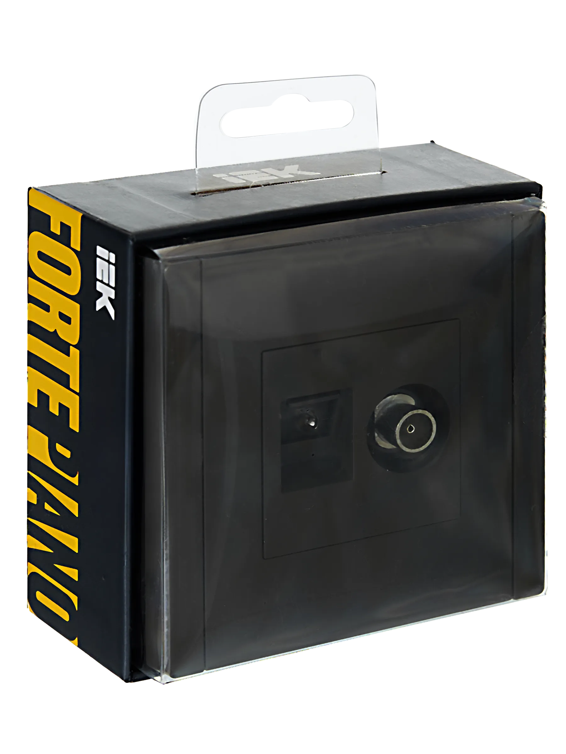 FORTE&PIANO Розетка двойная TV+RJ45 кат.6 FP337 серый IEK - Фото 2