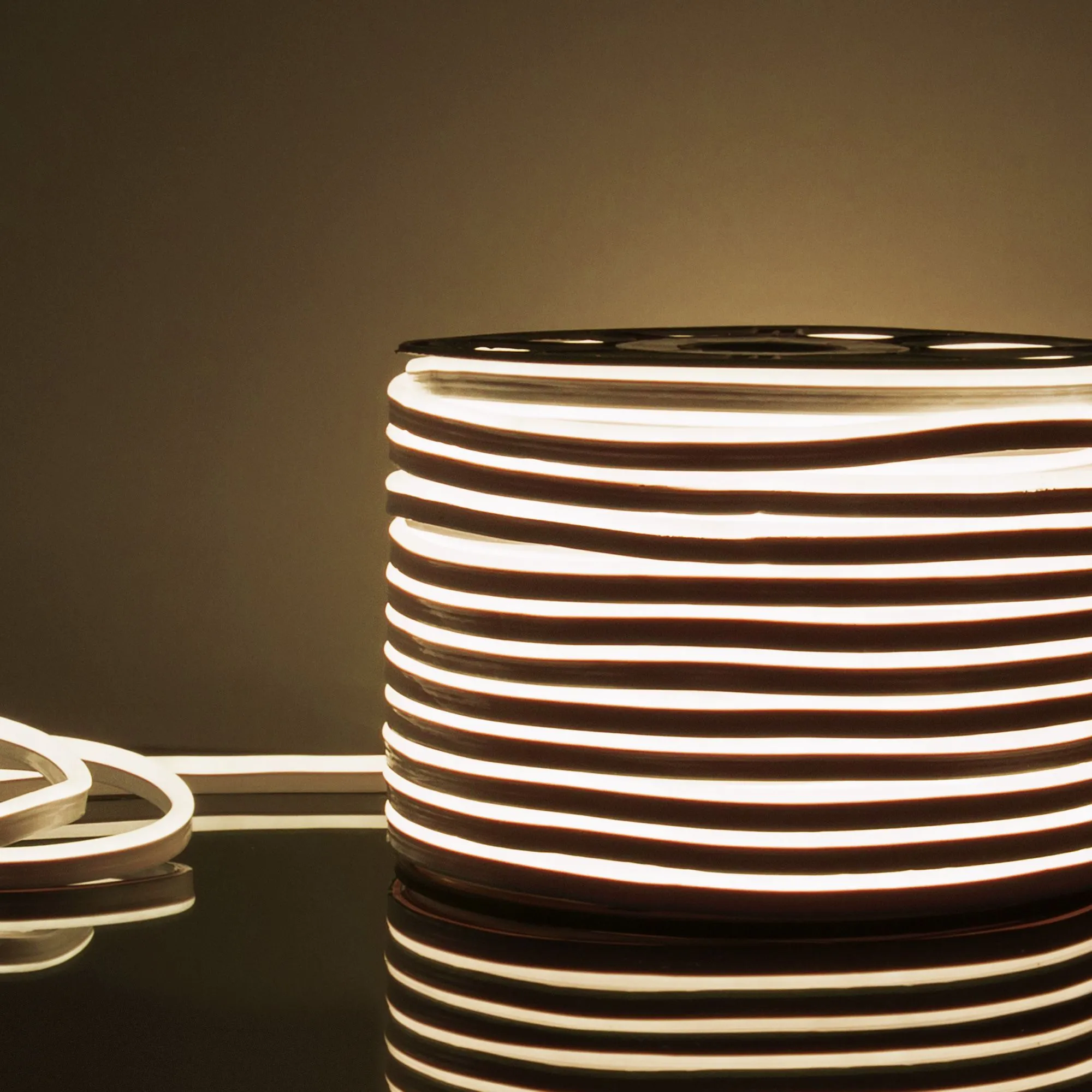 Гибкий неон светодиодный 220V 9,6W 120Led 2835 IP67 односторонний дневной белый, 50 м Elektrostandar