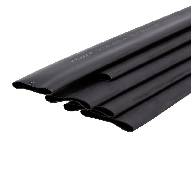 Трубка термоусаживаемая СТТК (2:1) двустенная клеевая 25,4/12,7мм, черная, упаковка 5 шт. по 1м REXANT 26-2108