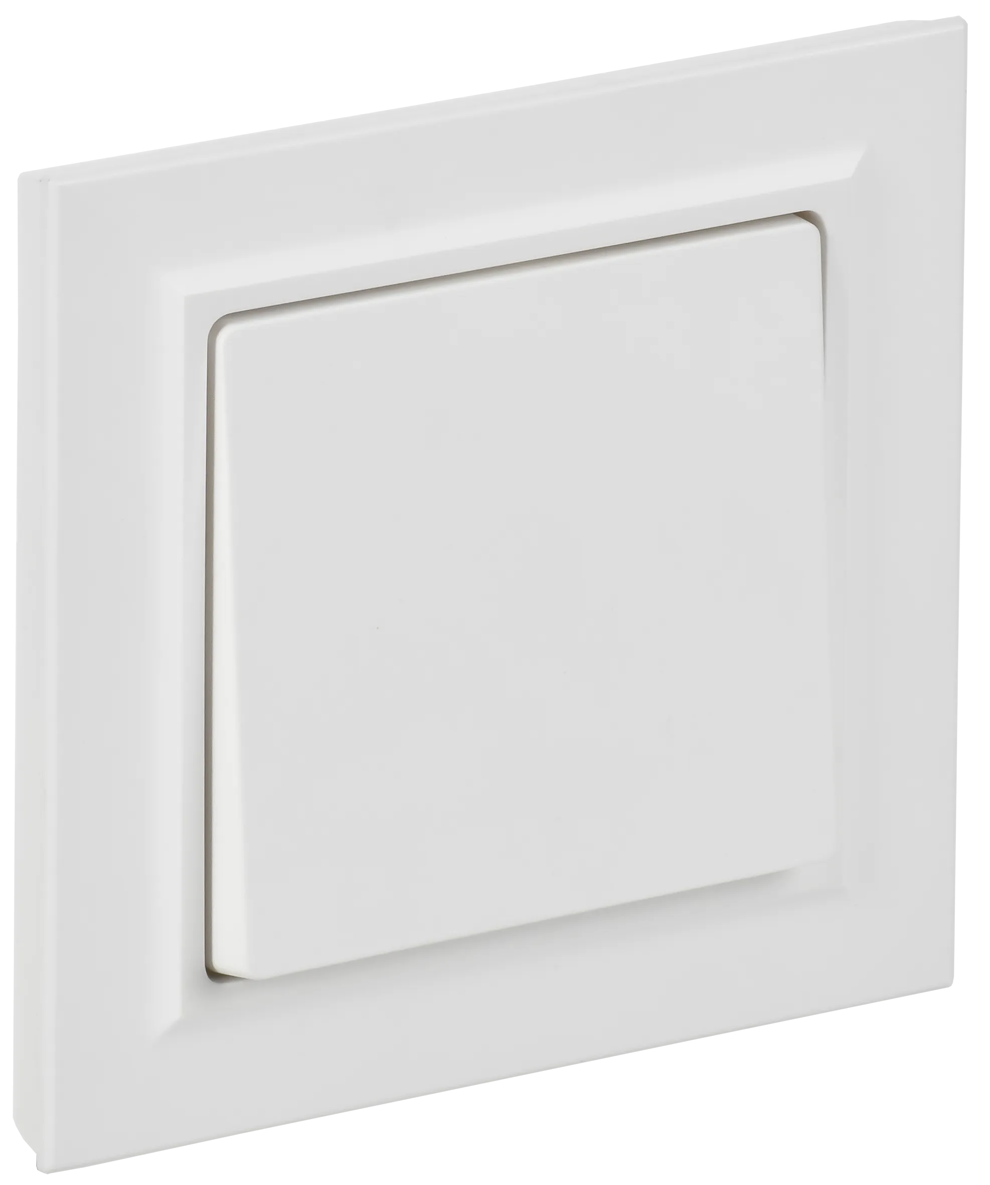 BRITE Выключатель 1-клавишный 10А в сборе ВСР10-1-0-БрАБ арктический белый IEK BR-V10-0-10-K91-F