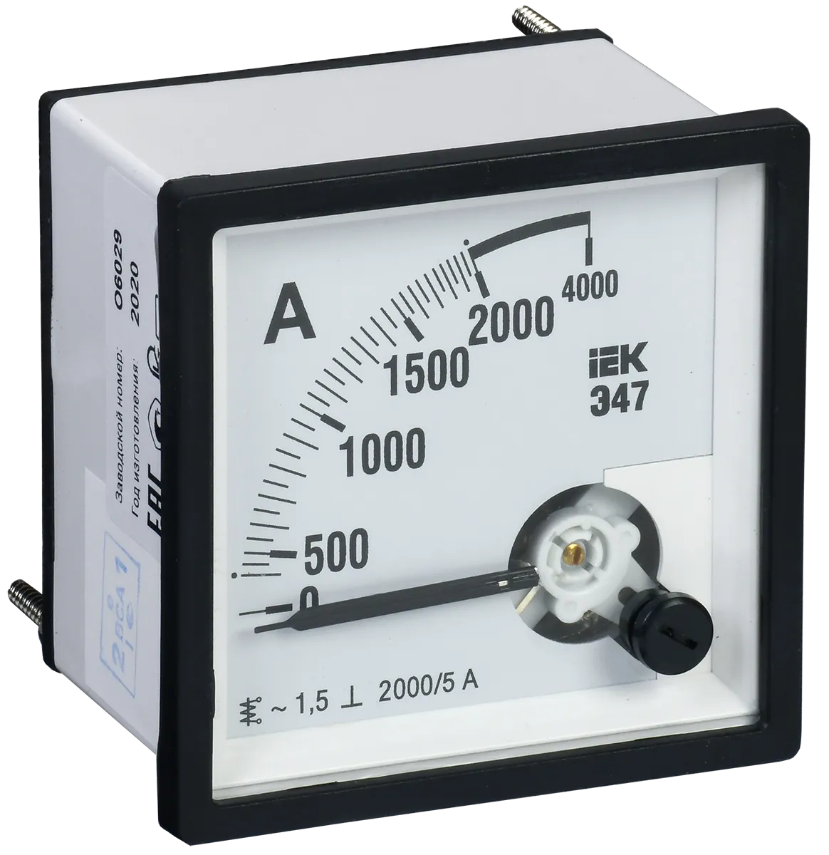 Амперметр аналоговый Э47 2000/5А класс точности 1,5 96х96мм IEK