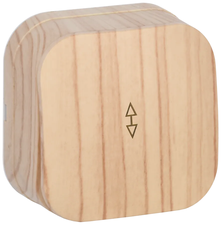 GLORY Выключатель 1-клавишный для открытой установки проходной 10А ВСп10-1-0-ХС сосна IEK