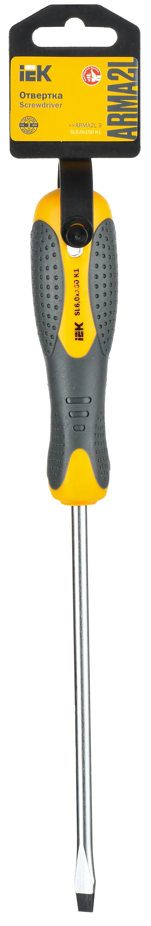 ARMA2L 3 Отвертка SL6,0х150 K1 IEK - Фото 2