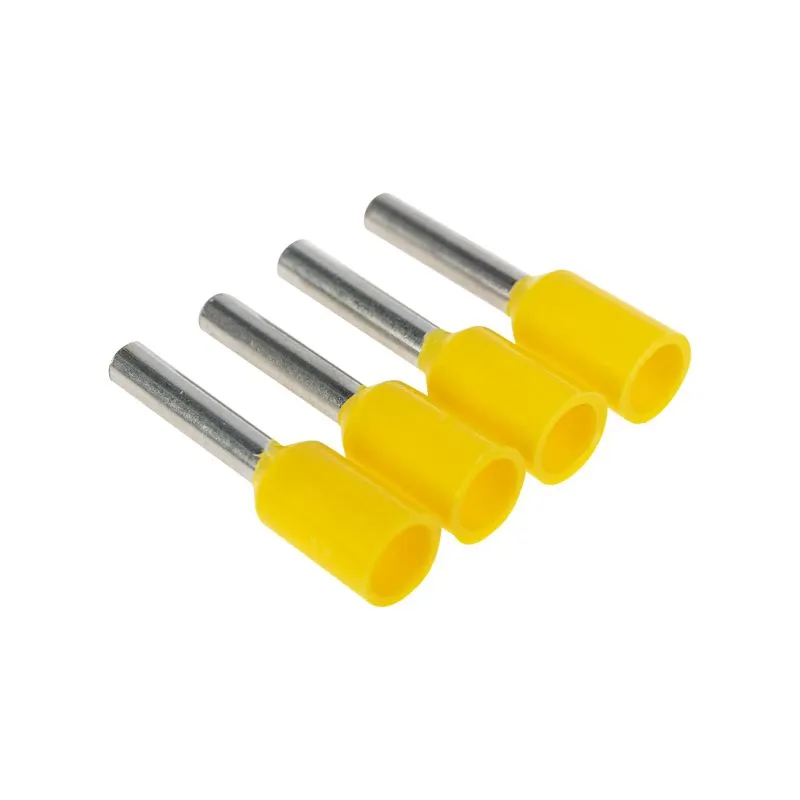 Наконечник штыревой втулочный изолированный F-8 мм 1 мм² (НШВи 1.0-8) желтый REXANT - Фото 3
