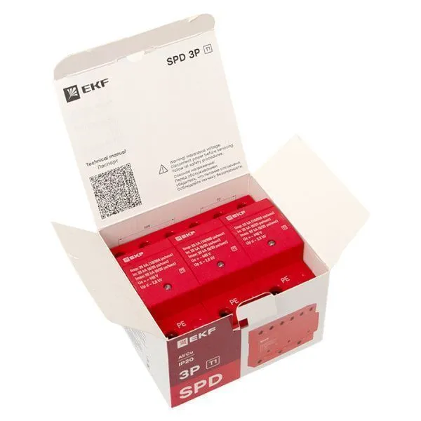 УЗИП Класс 1 Iimp 25kA (10/350μs) 3P EKF - Фото 10