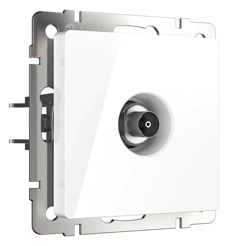 ТВ-розетка оконечная (белый) Werkel